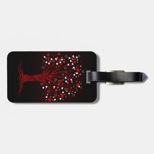 Herzbaum Gepäckanhänger (Rückseite horizontal)