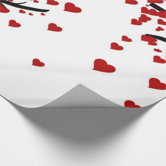 Herzbaum Geschenkpapier (Ecke)