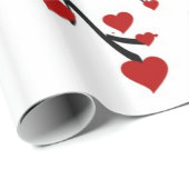 Herzbaum Geschenkpapier (Rolleneckpunkt)