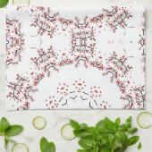 Herzbaum Geschirrtuch (Gefaltet)