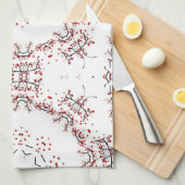 Herzbaum Geschirrtuch (Viertel Falte)