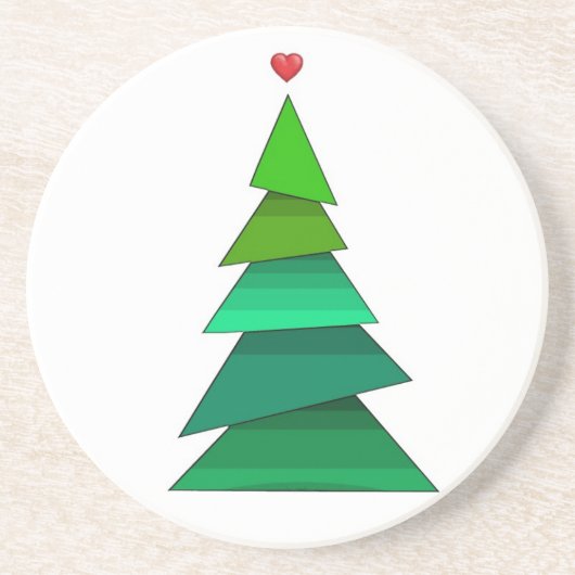 Herzbaum Getränkeuntersetzer (Vorne)