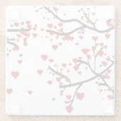 Herzbaum Glasuntersetzer (Rückseite)