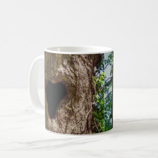 Herzbaum Kaffeetasse (Vorderseite Links)
