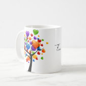 Herzbaum Keramik-Kaffeetasse ⭐ Kaffeetasse (Vorderseite Links)