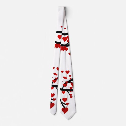 Herzbaum Krawatte (Rückseite)