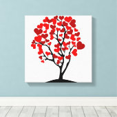 Herzbaum-Leinwand Leinwanddruck (Insitu (Holzboden))