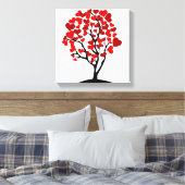 Herzbaum-Leinwand Leinwanddruck (Insitu (Schlafzimmer))