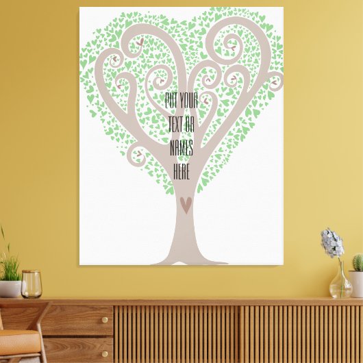 Herzbaum Leinwanddruck (Insitu (Wohnzimmer))