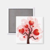 Herzbaum Magnet (Vorderseite/Rückseite)