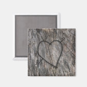 Herzbaum Magnet (Vorderseite/Rückseite)