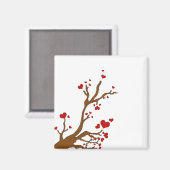 Herzbaum Magnet (Vorderseite/Rückseite)