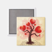 Herzbaum Magnet (Vorderseite/Rückseite)
