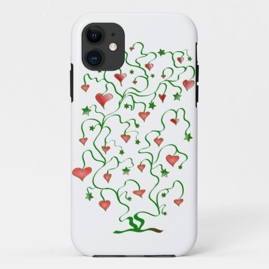 Herzbaum mit Blätter Case-Mate iPhone Hülle (Rückseite)