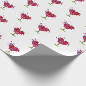 Herzbaum mit Gras Geschenkpapier (Ecke)