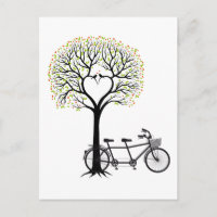 Postkarte Fahrrad Bula Bastkörbe 