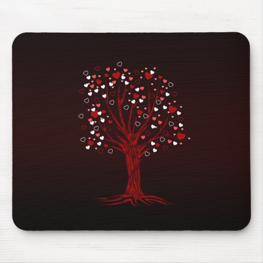 Herzbaum Mousepad (Vorne)