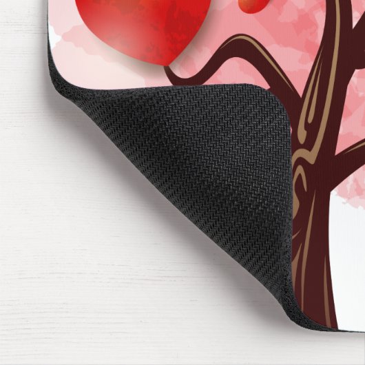 Herzbaum Mousepad (Ecke)