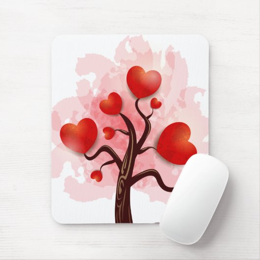 Herzbaum Mousepad (Mit Mouse)