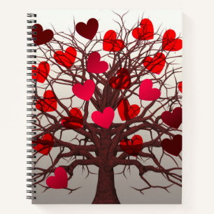 Herzbaum Notizblock