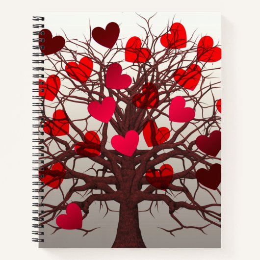 Herzbaum Notizblock (Vorderseite)