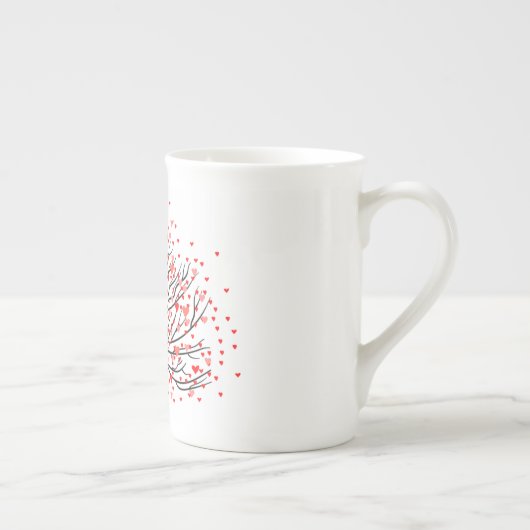 Herzbaum  porzellantasse (Rechts)
