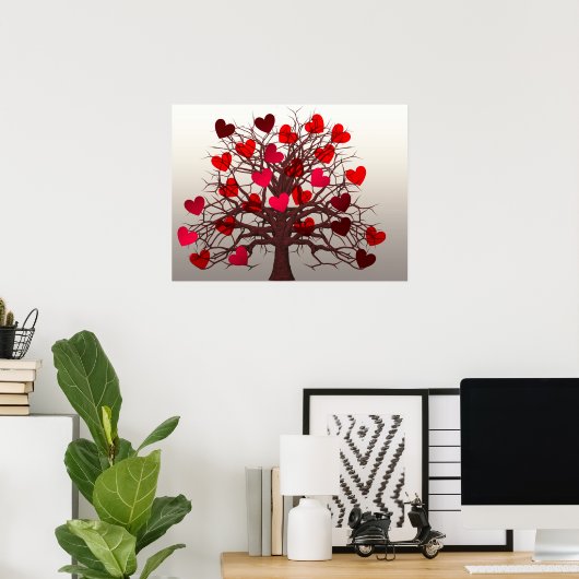 Herzbaum Poster (Heimbüro)