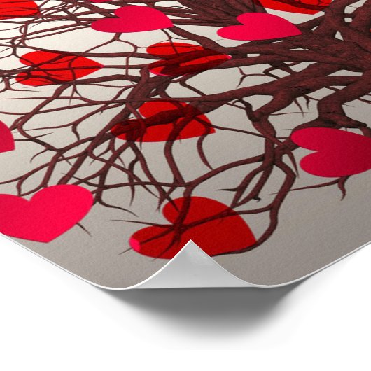 Herzbaum Poster (Ecke)