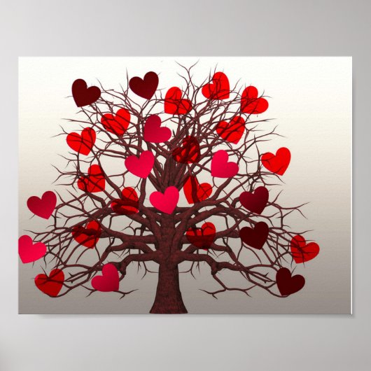 Herzbaum Poster (Vorne)