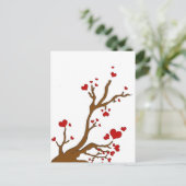 Herzbaum Postkarte (Stehend Vorderseite)