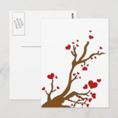 Herzbaum Postkarte (Vorne/Hinten)