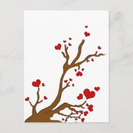 Herzbaum Postkarte