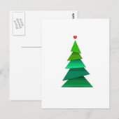 Herzbaum Postkarte (Vorne/Hinten)