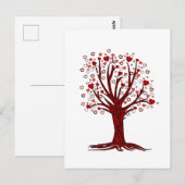 Herzbaum Postkarte (Vorne/Hinten)