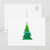 Herzbaum Postkarte (Vorne/Hinten)