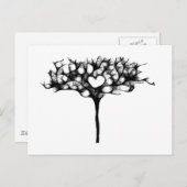 Herzbaum Postkarte (Vorne/Hinten)