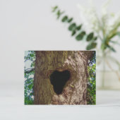Herzbaum Postkarte (Stehend Vorderseite)