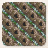 Herzbaum Rechteckiger Pappuntersetzer (Vorderseite)