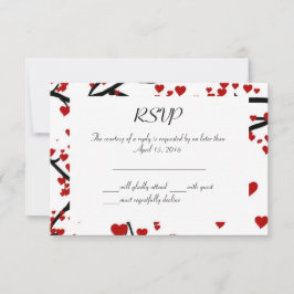 Herzbaum RSVP Karte