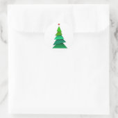 Herzbaum Runder Aufkleber (Tasche)