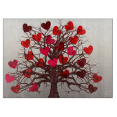 Herzbaum Schneidebrett (Vorderseite)