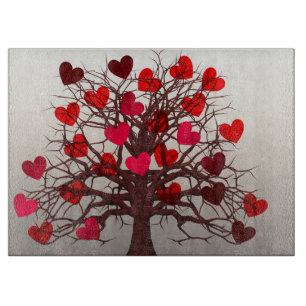 Herzbaum Schneidebrett