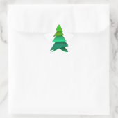 Herzbaum Stern-Aufkleber (Tasche)