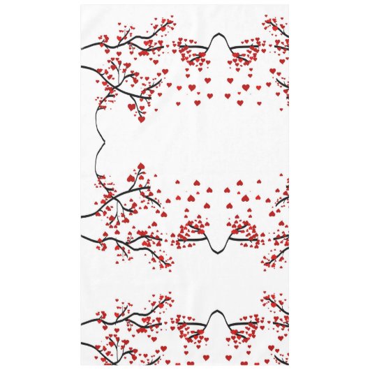 Herzbaum Tischdecke (Vorderseite)