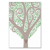 Herzbaum Tischnummer (Rückseite)