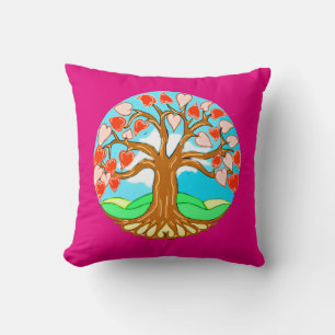 Herzbaum von Mandala Kissen