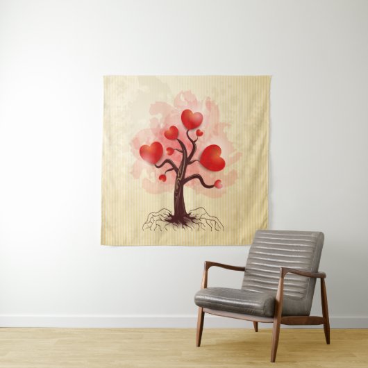 Herzbaum Wandteppich (Beispiel)