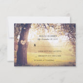 Herzbaum Wedding RSVP Card (Vorderseite)