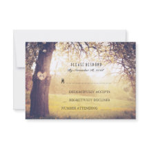 Herzbaum Wedding RSVP Card