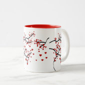 Herzbaum Zweifarbige Tasse (VorderseiteRechts)
